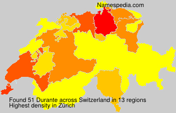 Surname Durante in Switzerland Surname Durante in Switzerland