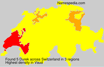 Surname Durek in Switzerland Surname Durek in Switzerland