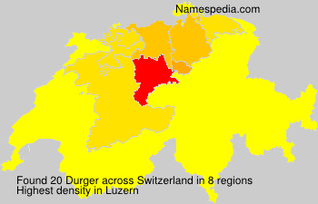 Surname Durger in Switzerland Surname Durger in Switzerland