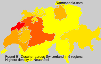 Surname Duscher in Switzerland Surname Duscher in Switzerland