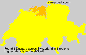 Surname Duspara in Switzerland Surname Duspara in Switzerland