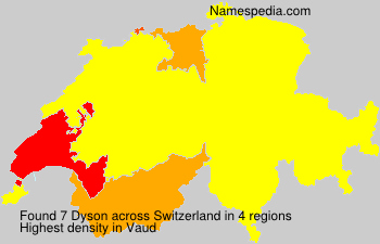 Surname Dyson in Switzerland Surname Dyson in Switzerland