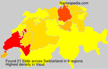 Surname Ebibi in Switzerland Surname Ebibi in Switzerland