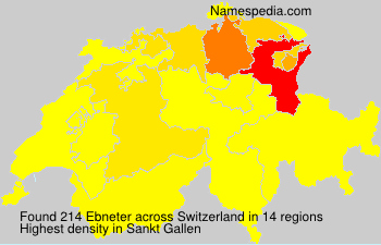 Surname Ebneter in Switzerland Surname Ebneter in Switzerland