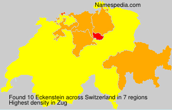 Surname Eckenstein in Switzerland Surname Eckenstein in Switzerland