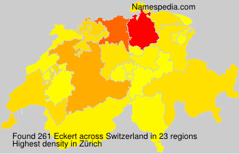 Surname Eckert in Switzerland Surname Eckert in Switzerland