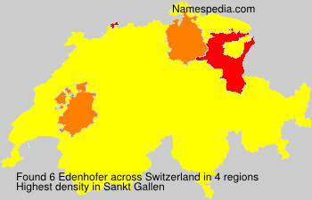 Surname Edenhofer in Switzerland Surname Edenhofer in Switzerland