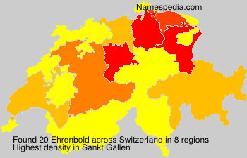Surname Ehrenbold in Switzerland Surname Ehrenbold in Switzerland