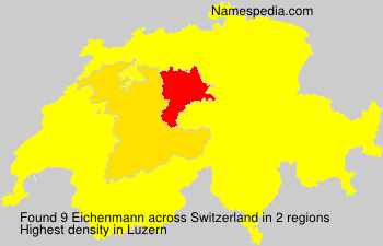 Surname Eichenmann in Switzerland Surname Eichenmann in Switzerland