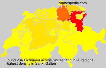 Surname Eichmann in Switzerland Surname Eichmann in Switzerland