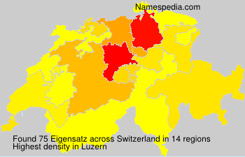 Surname Eigensatz in Switzerland Surname Eigensatz in Switzerland