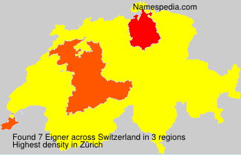 Surname Eigner in Switzerland Surname Eigner in Switzerland