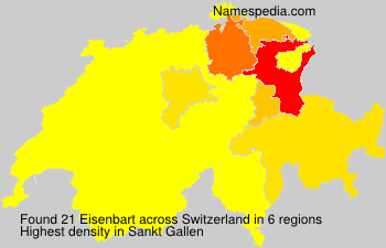 Surname Eisenbart in Switzerland Surname Eisenbart in Switzerland