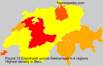 Surname Eisenhardt in Switzerland