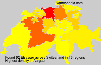 Surname Elsasser in Switzerland