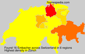 Surname Embacher in Switzerland Surname Embacher in Switzerland