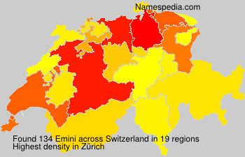 Surname Emini in Switzerland Surname Emini in Switzerland