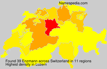 Surname Enzmann in Switzerland Surname Enzmann in Switzerland