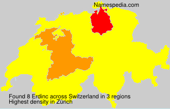 Surname Erdinc in Switzerland Surname Erdinc in Switzerland