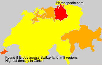 Surname Erdos in Switzerland Surname Erdos in Switzerland