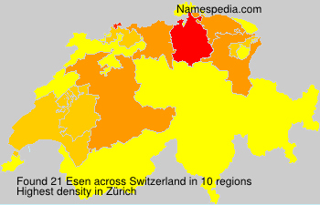 Surname Esen in Switzerland Surname Esen in Switzerland