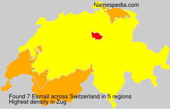 Surname Esmail in Switzerland Surname Esmail in Switzerland