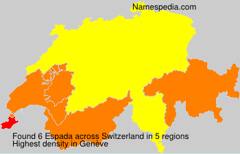 Surname Espada in Switzerland Surname Espada in Switzerland