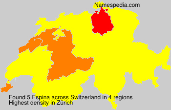 Surname Espina in Switzerland Surname Espina in Switzerland