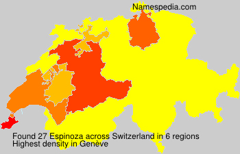 Surname Espinoza in Switzerland Surname Espinoza in Switzerland