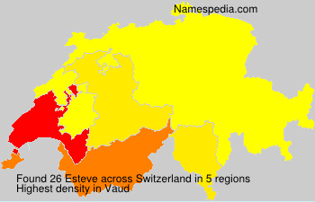 Surname Esteve in Switzerland Surname Esteve in Switzerland