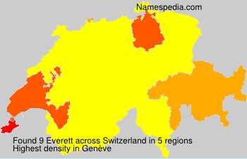 Surname Everett in Switzerland Surname Everett in Switzerland