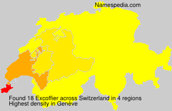 Surname Excoffier in Switzerland