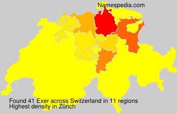 Surname Exer in Switzerland