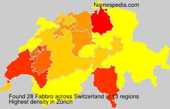 Surname Fabbro in Switzerland Surname Fabbro in Switzerland