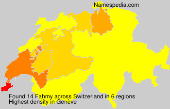 Surname Fahmy in Switzerland