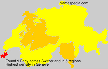 Surname Fahy in Switzerland Surname Fahy in Switzerland