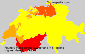 Surname Faiss in Switzerland Surname Faiss in Switzerland