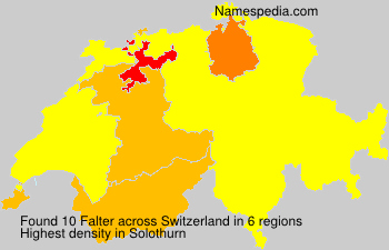 Surname Falter in Switzerland Surname Falter in Switzerland