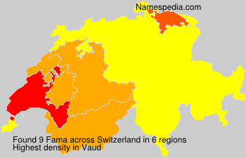 Surname Fama in Switzerland Surname Fama in Switzerland