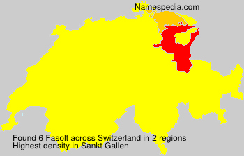 Surname Fasolt in Switzerland Surname Fasolt in Switzerland