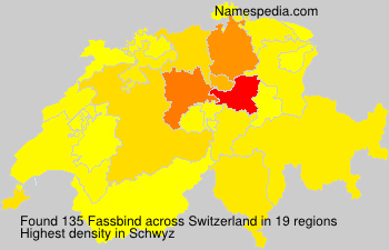 Surname Fassbind in Switzerland Surname Fassbind in Switzerland