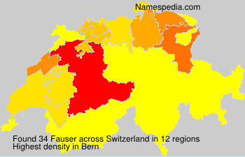 Surname Fauser in Switzerland Surname Fauser in Switzerland