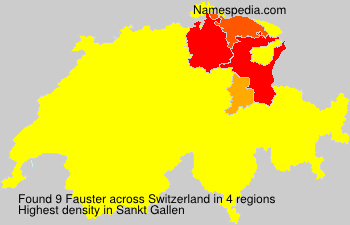 Surname Fauster in Switzerland Surname Fauster in Switzerland