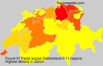 Surname Fazliji in Switzerland Surname Fazliji in Switzerland