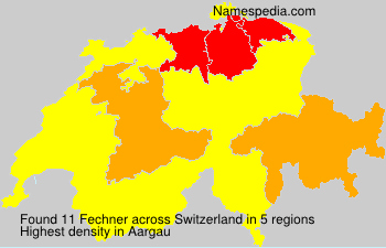 Surname Fechner in Switzerland Surname Fechner in Switzerland