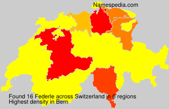 Surname Federle in Switzerland Surname Federle in Switzerland