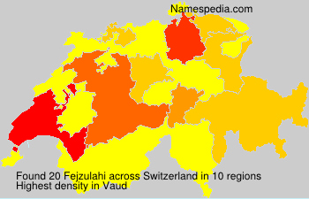 Surname Fejzulahi in Switzerland Surname Fejzulahi in Switzerland