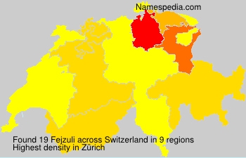 Surname Fejzuli in Switzerland Surname Fejzuli in Switzerland