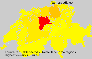 Surname Felder in Switzerland Surname Felder in Switzerland