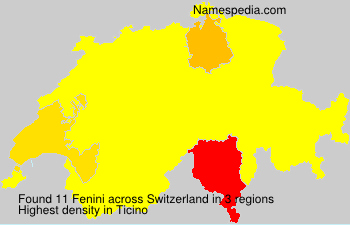 Surname Fenini in Switzerland Surname Fenini in Switzerland